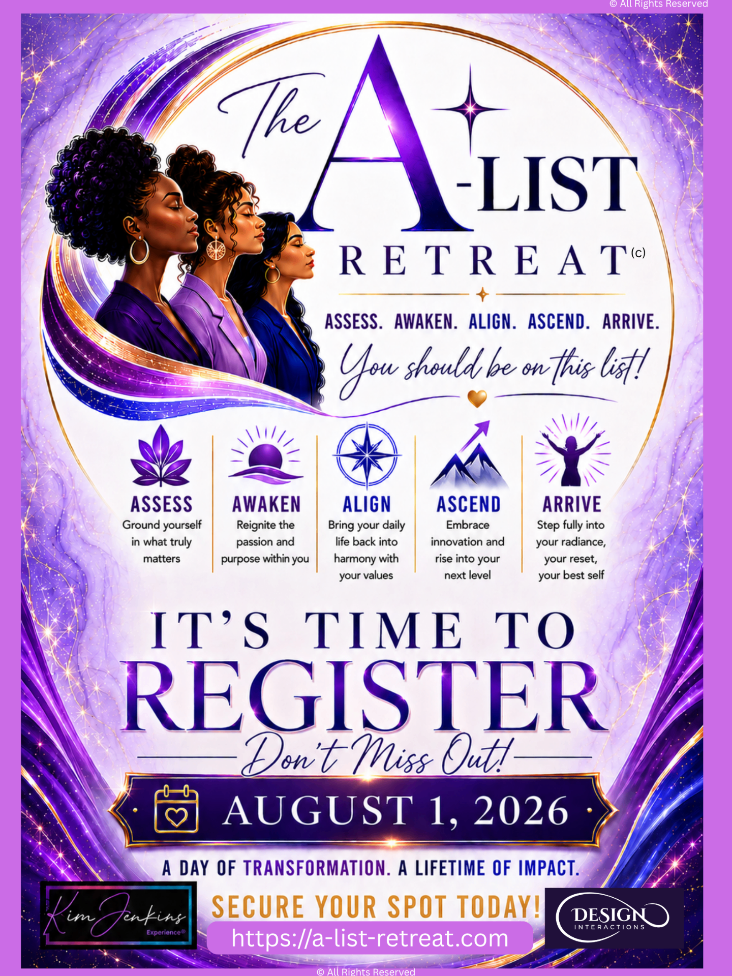 The A-List Retreat — Save the Date, August 1, 2026